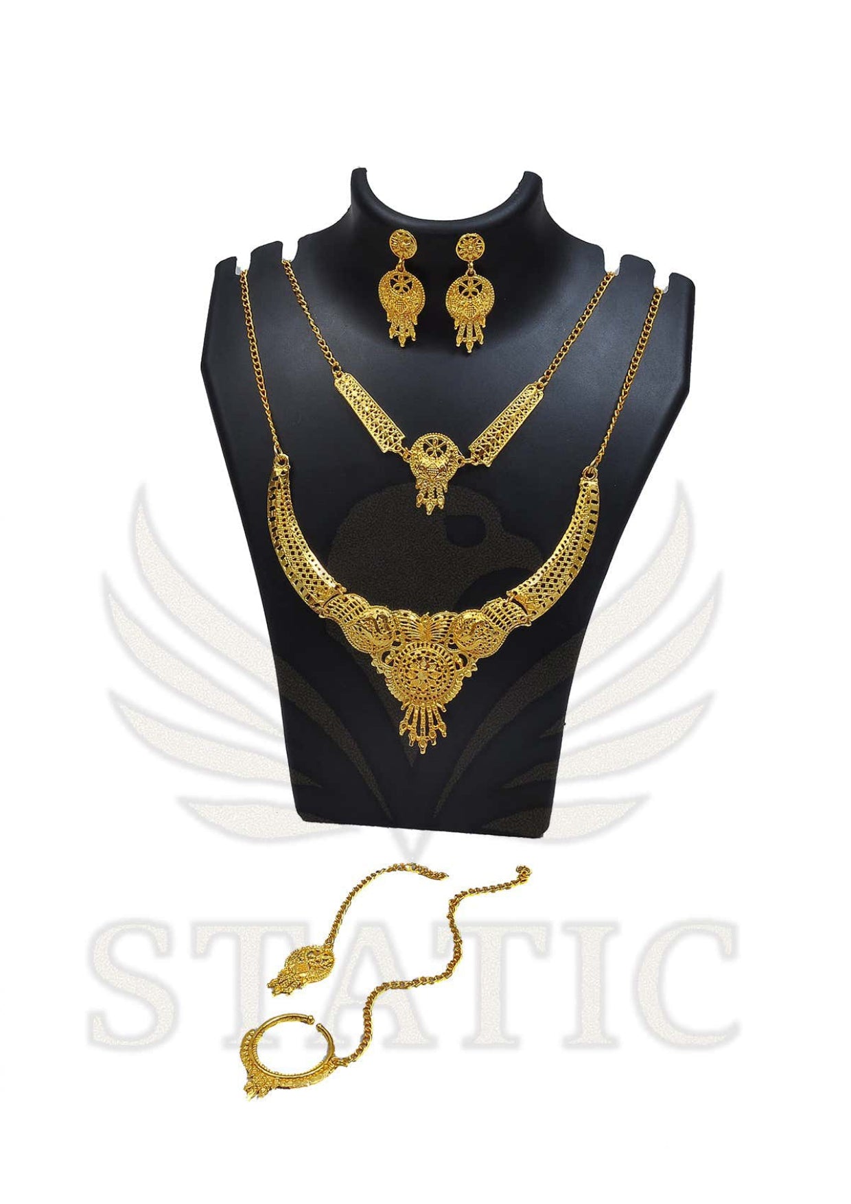 Heritage Lotus Pendant Gold Set