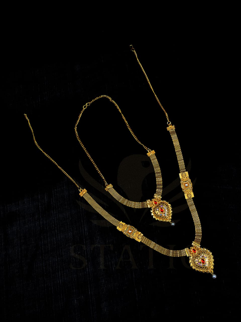 Sunburst Diamond Chakra Necklace Set